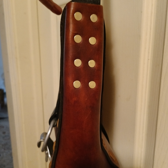 ONE OF A KIND Retired Sundance THICK Leather  Handmade Hippie BAG - Picture 3 of 5